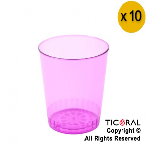 VASO CONICO FUCSIA FLUO X 10